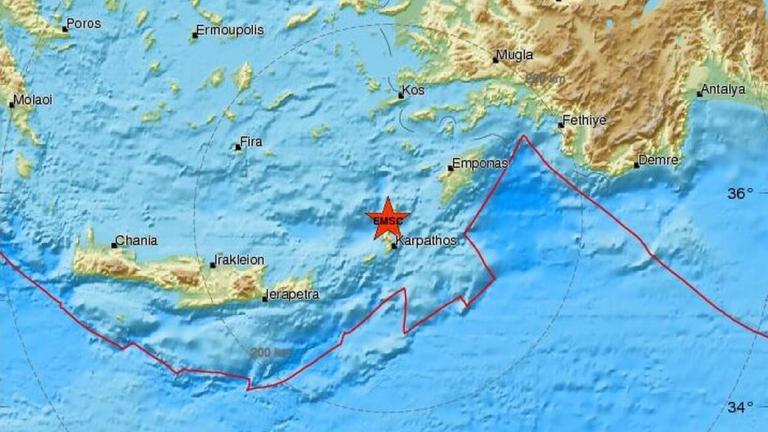 Σεισμός τώρα στην Κάρπαθο