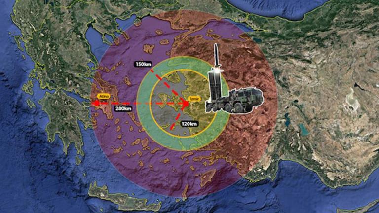 Αν η Αθήνα «πειράξει» την Άγκυρα, η Τουρκία θα πλήξει με πυραύλους στόχους σε νησιά και Αθήνα 