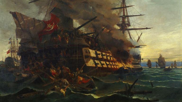 Σαν σήμερα 7 Ιουνίου 1822 η πυρπόληση της τουρκικής ναυαρχίδας στη Χίο