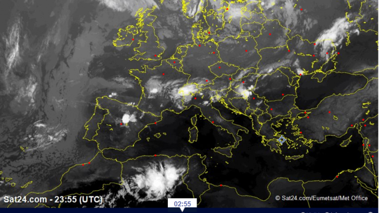 Δείτε LIVE από δορυφόρο την εξέλιξη του καιρού στην Ελλάδα  
