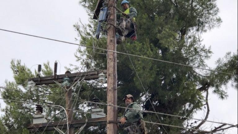 Αποκαταστάθηκε η βλάβη στο δίκτυο υψηλής τάσης στη Χαλκιδική