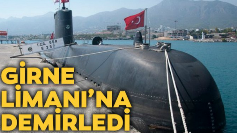 Τουρκικό υποβρύχιο αγκυροβόλησε στην Κερύνεια