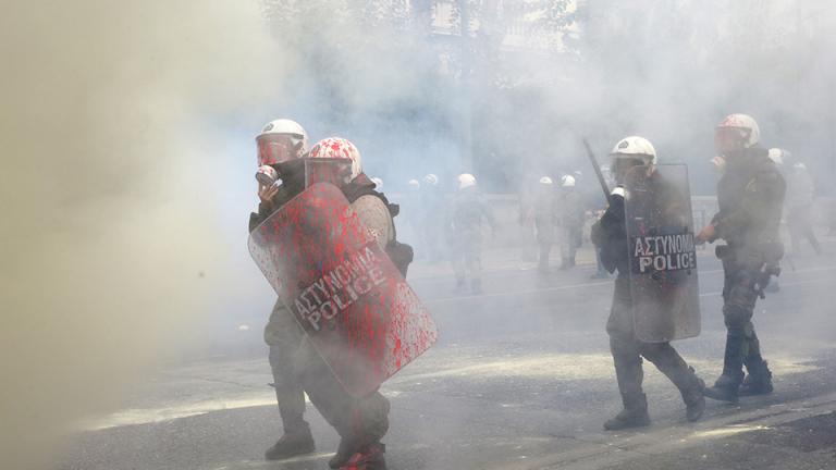 Ολοκληρώθηκε με επεισόδια η φοιτητική πορεία στην Αθήνα 