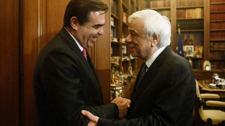 Συνάντηση Προκόπη Παυλόπουλου- Μαργαρίτη Σχοινά 