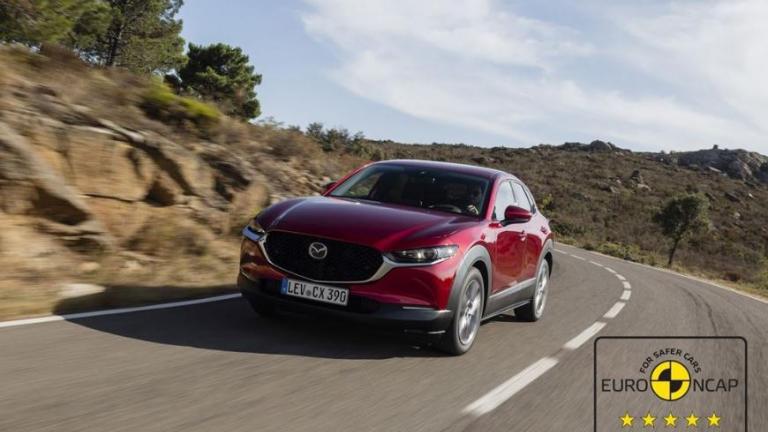 Στην αξιολόγηση του Euro NCAP το Mazda CX-30 κατακτά 5 αστέρια 