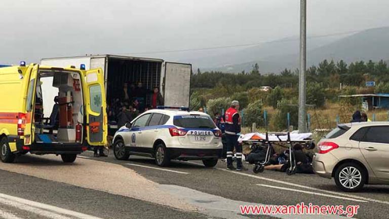 Ξάνθη: Εντοπίστηκε  κοντέινερ με πάνω από 80 μετανάστες - Κόντεψαν να πάθουν ασφυξία