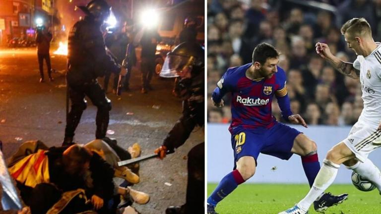 Επεισόδια με 46 τραυματίες έξω από το Camp Nou