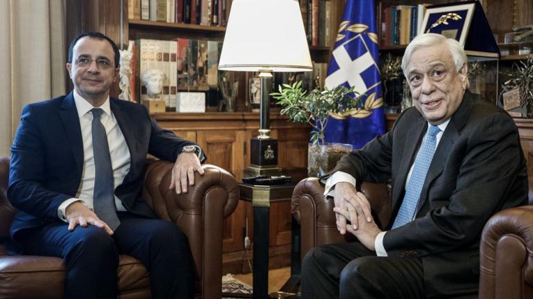 Απόλυτη ταύτιση Ελλάδας - Κύπρου διαπιστώθηκε στη συνάντηση του ΠτΔ Πρ. Παυλόπουλου με τον Κύπριο ΥΠΕΞ