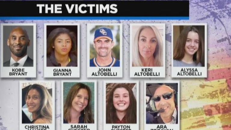 Κόμπι Μπράιαντ: Ανασύρθηκαν 9 σοροί από το σημείο της τραγωδίας