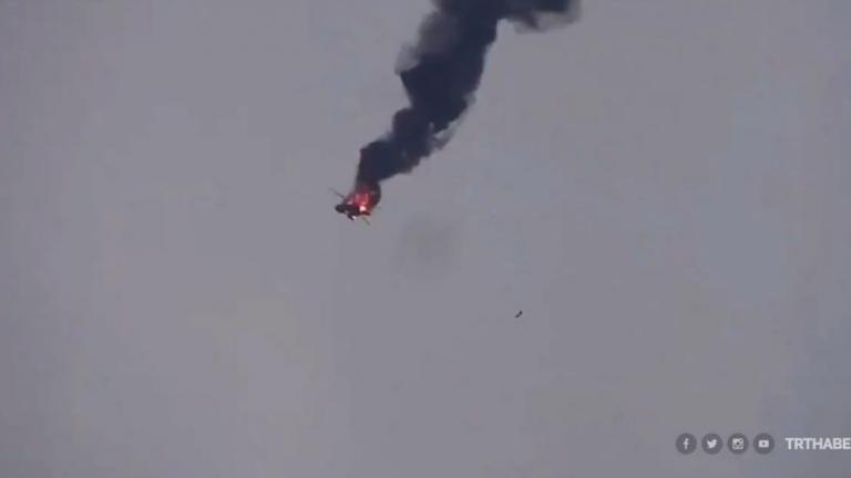 Συγκλονιστικό βίντεο: Υποστηριζόμενοι από την Τουρκία Σύροι αντάρτες κατέρριψαν ελικόπτερο του συριακού στρατού 
