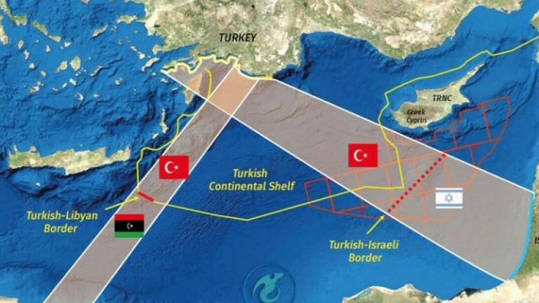 Οριοθέτηση ΑΟΖ με το Ισραήλ θέλουν οι Τούρκοι (ΧΑΡΤΕΣ)