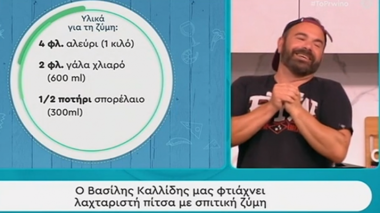 Η συνταγή της ημέρας: Πίτσα με σπιτική ζύμη (BINTEO)