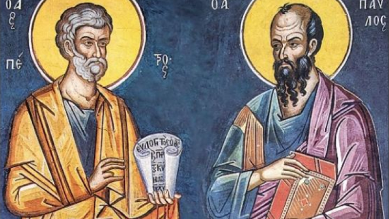 Σήμερα, Δευτέρα 29 Ιουνίου, είναι των Αποστόλων Πετρου και Παύλου