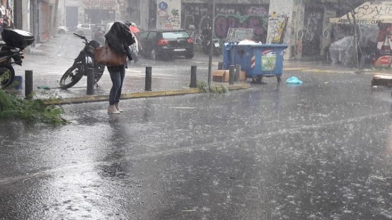 Κακοκαιρία στη Χαλκιδική: Έντονη βροχόπτωση και ισχυροί άνεμοι
