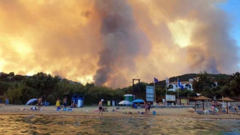Φωτιά στη Μάνη: Βελτιωμένη η εικόνα