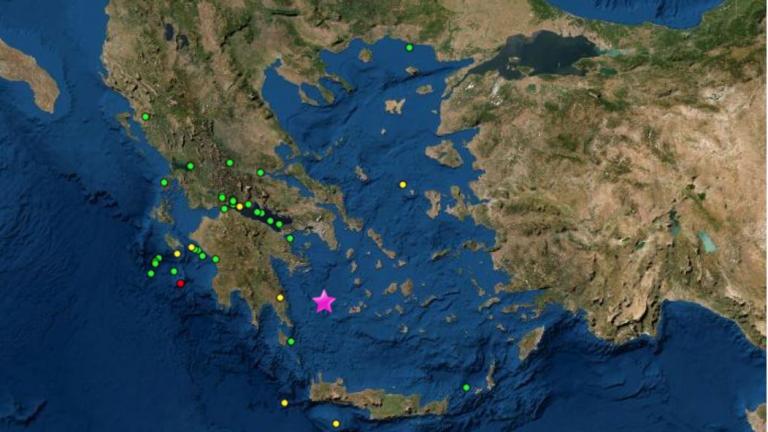 Σεισμός τώρα: Δυνατή σεισμική δόνηση  ανοιχτά της Υδρας