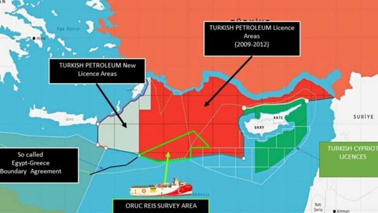 Κλιμακώνει την ένταση η Τουρκία με χάρτη για έρευνες δίπλα στην Κάρπαθο και «μαξιμαλιστικούς ισχυρισμούς» της Αθήνας