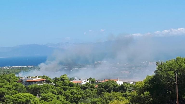 Φωτιά στην Αρτέμιδα - Προληπτική εκκένωση των σπιτιών