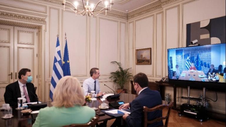 Οι προκλήσεις της Τουρκίας, η μετανάστευση και το Ταμείο Ανάκαμψης στην τηλεδιάσκεψη Μητσοτάκη και Φον Ντερ Λάιεν