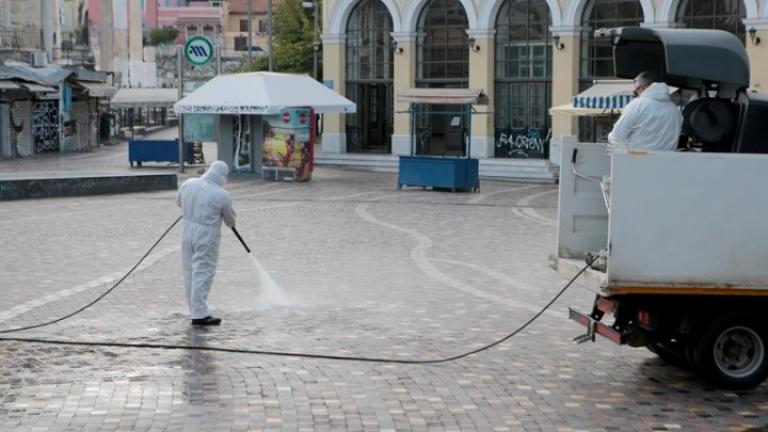 Εντατικοποιούνται οι δράσεις καθαρισμού-απολύμανσης σε πολυσύχναστα σημεία του δήμου Αθηναίων