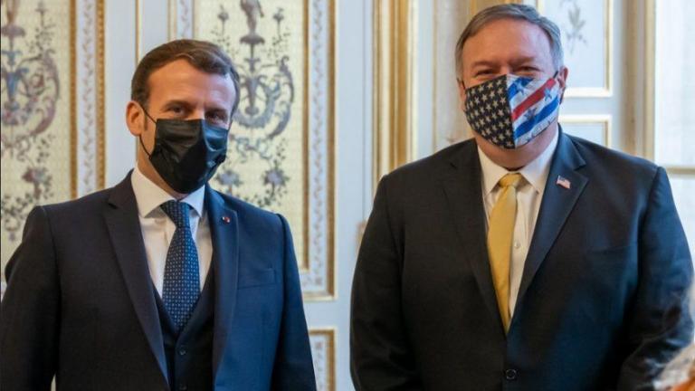 Μακρόν και Πομπέο μίλησαν για «πολύ επιθετικές» ενέργειες της Τουρκίας 