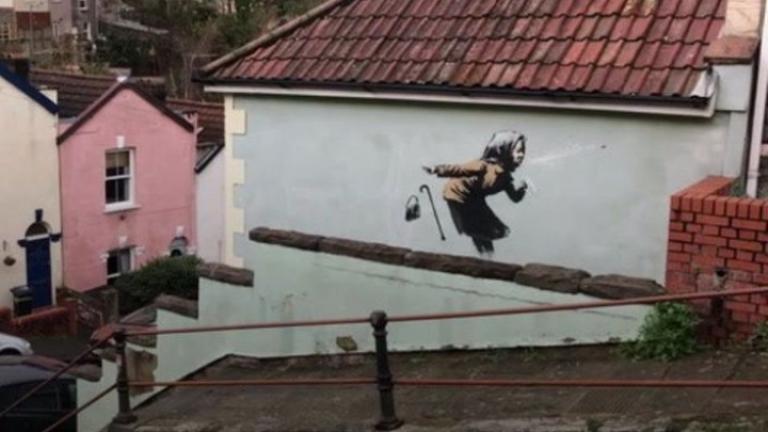 Προς πώληση σπίτι που φέρει έργο του Banksy
