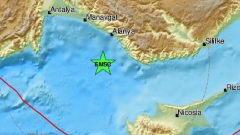 Σεισμός 5,5 Ρίχτερ στα ανοικτά της Αττάλειας