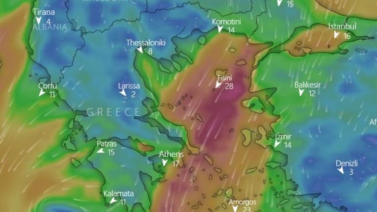 Κακοκαιρία Μήδεια: Δείτε την εξέλιξη του καιρού  