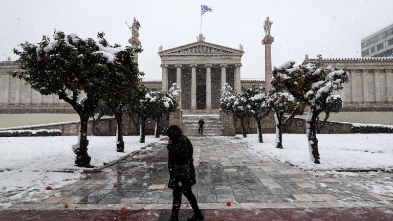 Καιρός για Τετάρτη 17/2: Χιονοπτώσεις - Ισχυρός παγετός - Άνεμοι έως 8 μποφόρ