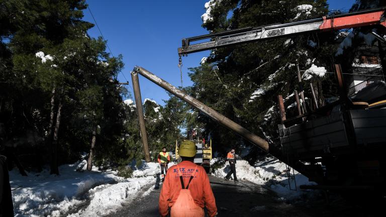 ΔΕΔΔΗΕ: 7.000 τα νοικοκυριά χωρίς ρεύμα. Έχει αποκατασταθεί η ηλεκτροδότηση στο 90% των περιπτώσεων