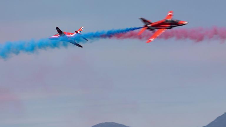 Τα «RED ARROWS» στην 114 Πτέρυγα Μάχης στην Τανάγρα