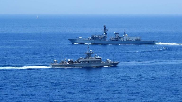 Συνεκπαίδευση ναυτικών μονάδων της Ελλάδας με τη Βρετανική φρεγάτα HMS KENT