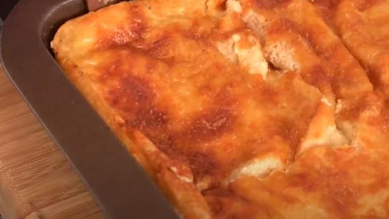 Kανελόνια παστίτσιο με κιμά μανιταριών και μπεσαμέλ αμυγδάλου