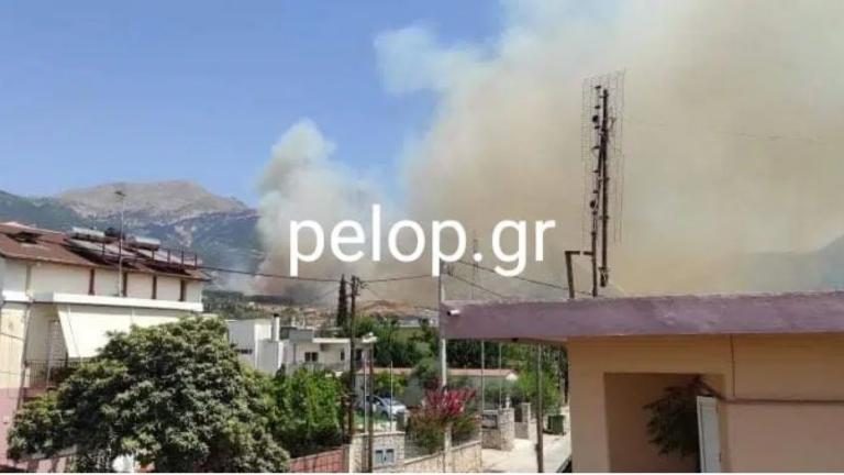 Επικίνδυνες φωτιές στην Αχαΐα - Εκκενώθηκαν οικισμοί