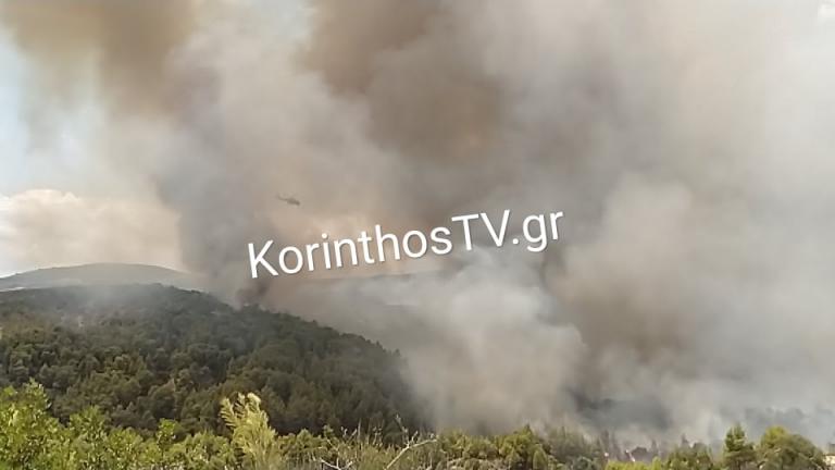 Κόρινθος: Μια σύλληψη για την φωτιά στο Καλέντζι - Σε εξέλιξη η πυρκαγιά (ΦΩΤΟ-ΒΙΝΤΕΟ)