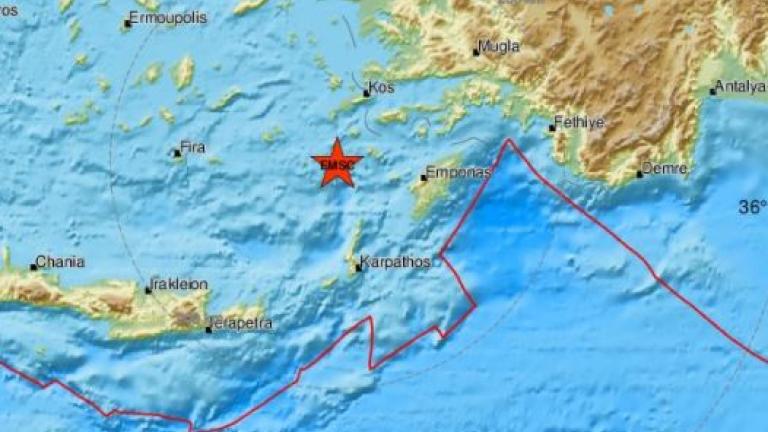 Νέος ισχυρός σεισμός στη Νίσυρο 