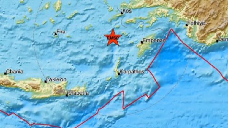 Συνεχίζονται οι σεισμικές δονήσεις στον θαλάσσιο χώρο νότια-νοτιοδυτικά της Νισύρου