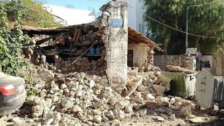 Σημαντικές ζημιές από τον ισχυρό σεισμό στον νομό Ηρακλείου