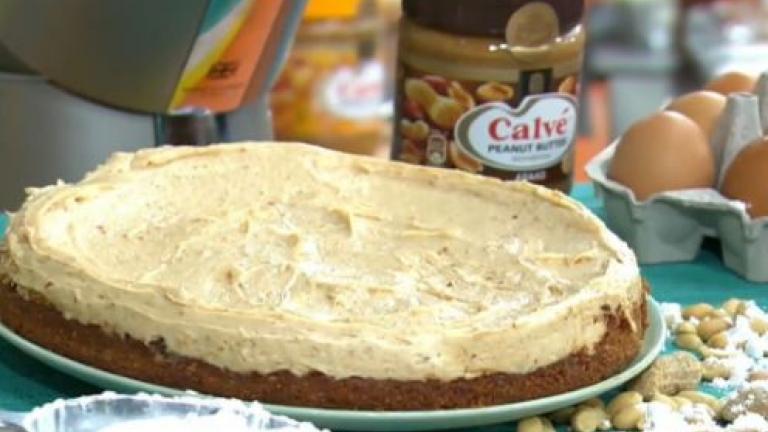 Cheesecake με φυστικοβούτυρο