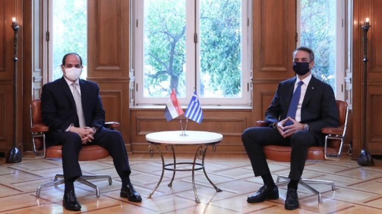 Ενέργεια, άμυνα και οι εξελίξεις σε Μεσόγειο και ευρύτερη περιοχή στη συνάντηση Μητσοτάκη-αλ Σίσι