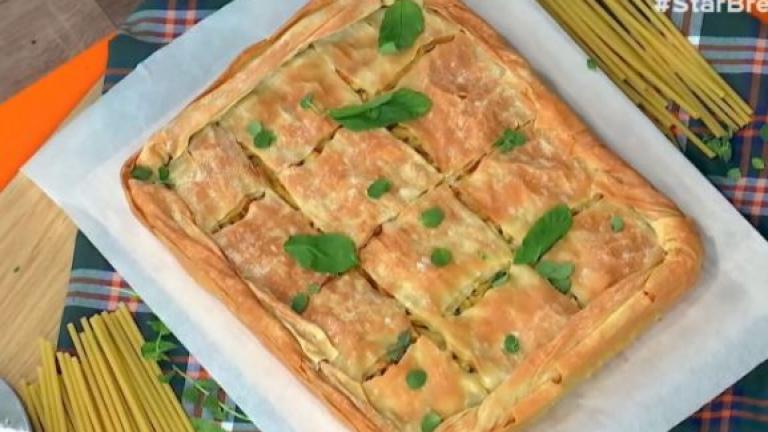 Μακαρονόπιτα με φέτα