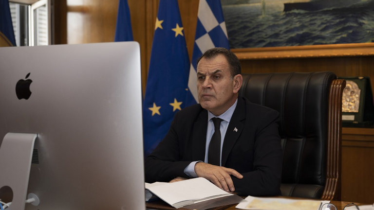 O Ν. Παναγιωτόπουλος καταδίκασε τις αναθεωρητικές ενέργειες της Ρωσίας στην τηλεδιάσκεψη των Υπουργών Άμυνας της Ε.Ε
