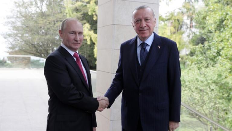 Συνομιλία Πούτιν-Ερντογάν αύριο, για την Ουκρανία 