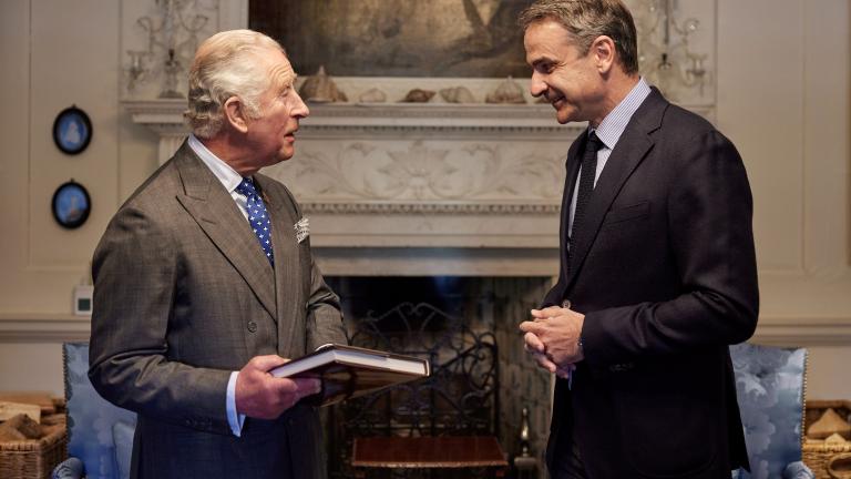 Συνάντηση Κυρ. Μητσοτάκη με πρίγκιπα Κάρολο - Στόχος η ανάδειξη του κτήματος Τατοΐου στα πρότυπα του Dumfries