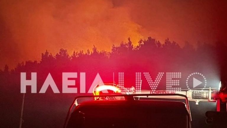 Aνεξέλεγκτη φωτιά στο Λιβαδάκι Ηλείας: Εκκενώθηκε χωριό - Ενισχύονται οι πυροσβεστικές δυνάμεις 
