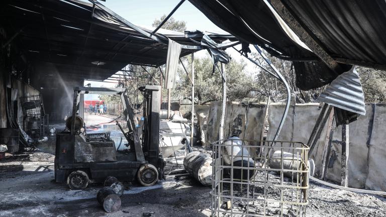 Φωτιά σε εργοστάσιο στον Δήμο Αχαρνών