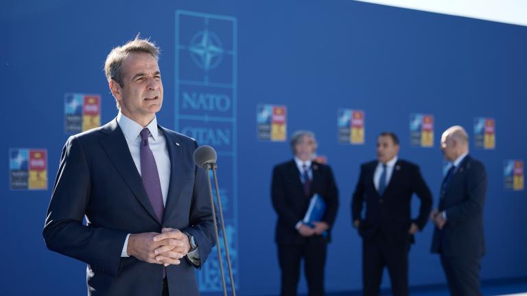 Στα θέματα της ατζέντας της συνόδου του ΝΑΤΟ επικεντρώθηκε ο πρωθυπουργός