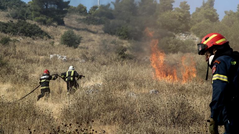 Φωτιά στην Αρχαία Κόρινθο 