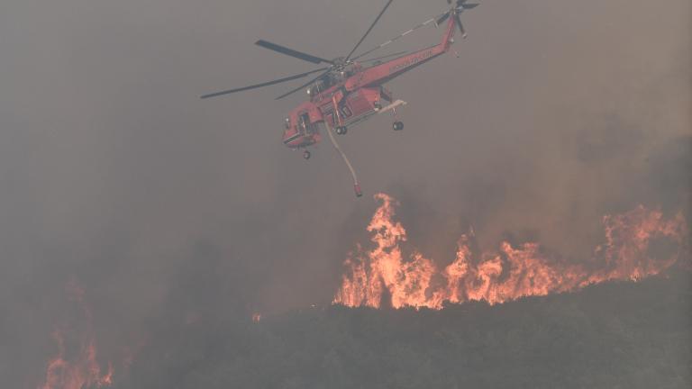 Πυρκαγιά στην Ηλεία: Νέα αναζωπύρωση σε δασική έκταση στην περιοχή Κορυφή - H φωτιά κατευθύνεται προς το χωριό