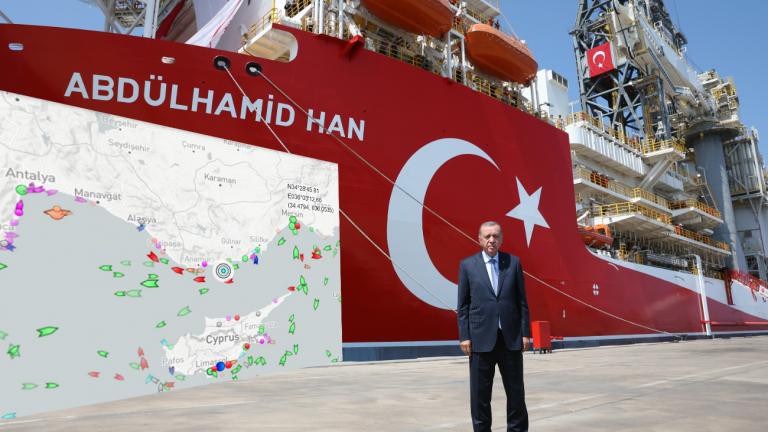 Τουρκικές φιέστες και προκλήσεις από τον Ερντογάν - Που κινείται το γεωτρύπανο «Αμπντουλ Χαμίντ Χαν»